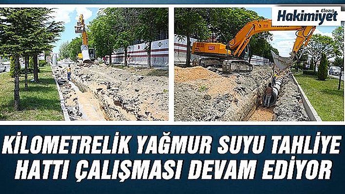 ŞEHİT KORGENERAL HULUSİ SAYIN CADDESİ'NDE YAĞMUR SUYU HATTI ÇALIŞMASI