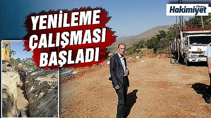  SU DEPOSU VE İSALE HATTI YENİLEME ÇALIŞMASI BAŞLADI