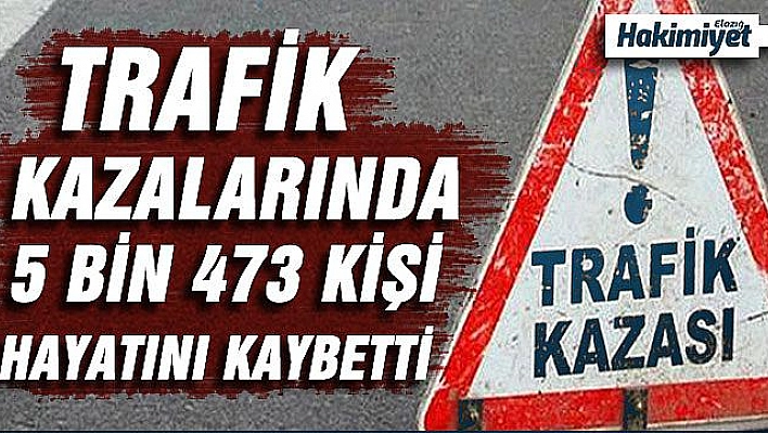 Trafik kazası sayısı yüzde 5 azaldı