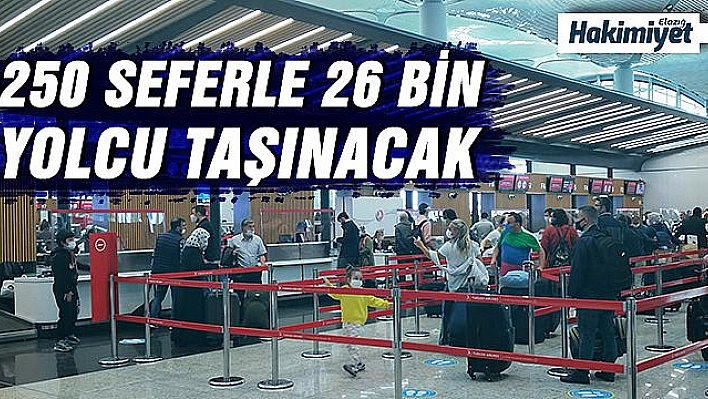 Türkiye'nin 34 şehrine uçuşlar başladı