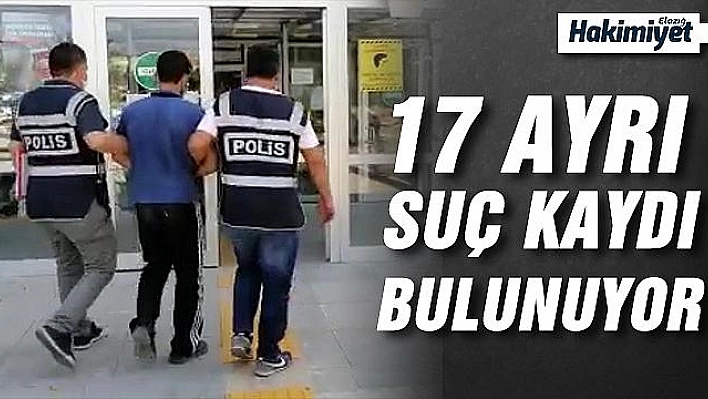 17 suç kaydı olan hırsızlık şüphelisi yakalandı