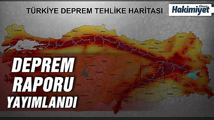 24 OCAK 2020 SİVRİCE/ELAZIĞ DEPREMİ İNCELEME VE DEĞERLENDİRME RAPORU YAYIMLANDI