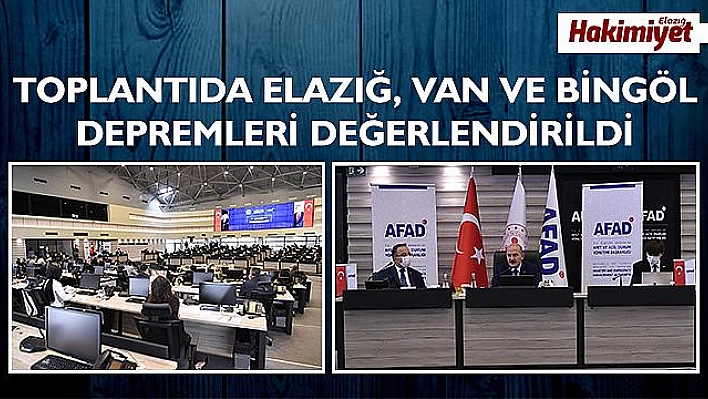 Bakan Soylu, Afet ve Acil Durum Danışma Kurulu 2020 Yılı 1. Toplantısı'na katıldı