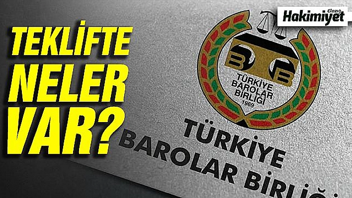 Çoklu Baro Teklifinde Neler Yer Alıyor?