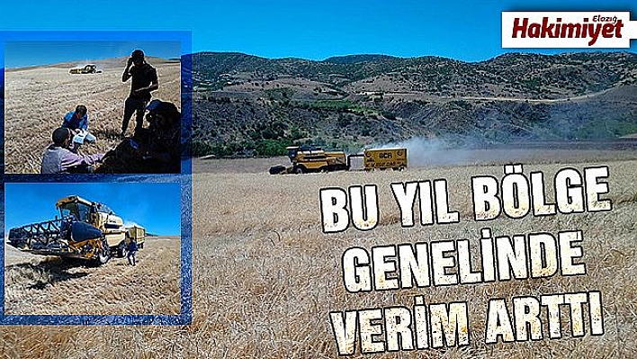 Elazığ'da hasat devam ediyor, biçerdöverlerde denetleniyor