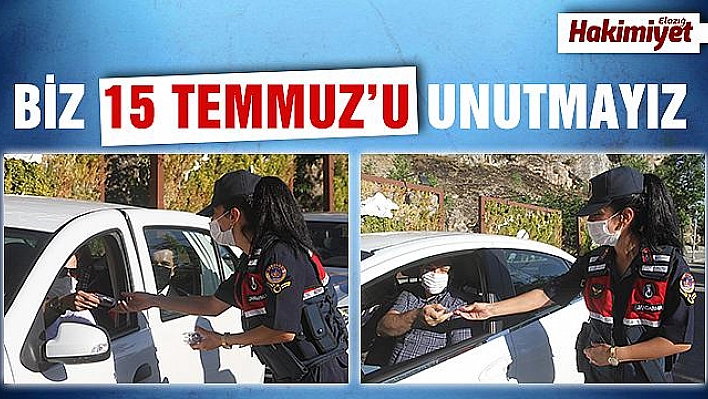 Elazığ'da jandarmadan 15 Temmuz Demokrasi ve Milli Birlik Günü etkinliği