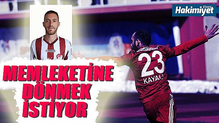 Kayalı, Elazığspor'a dönmek istiyor