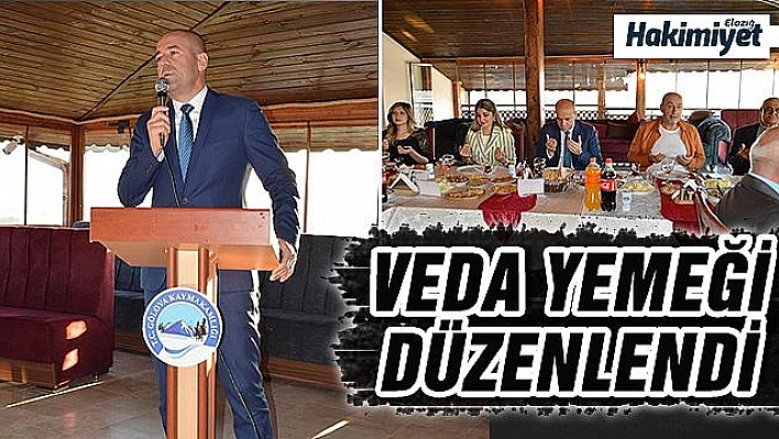 Kaymakam Karaosmanoğlu'na veda yemeği