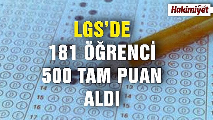 LGS kapsamında yapılan merkezi sınavın sonuçları açıklandı