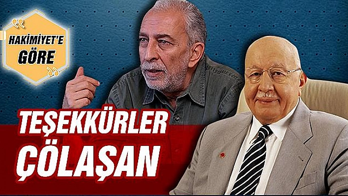 TEŞEKKÜRLER ÇÖLAŞAN