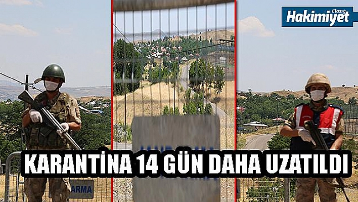 Tunceli'de bir köyde karantina 14 gün daha uzatıldı