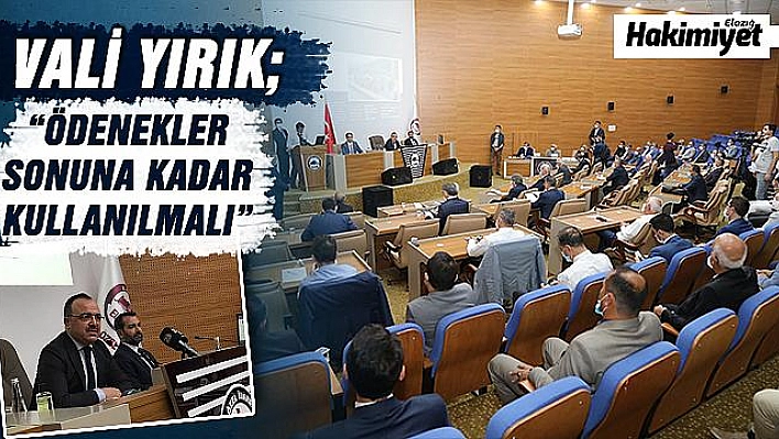 Vali Yırık, 'Maksadımız, eksikliklerin takip edilerek giderilmesidir'