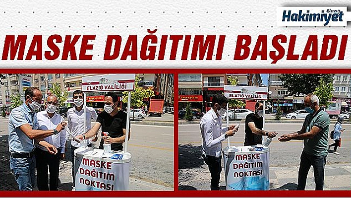 Vatandaşa maske dağıtıldı