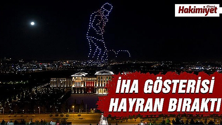 300 İHA ile ışık gösterisi yapıldı