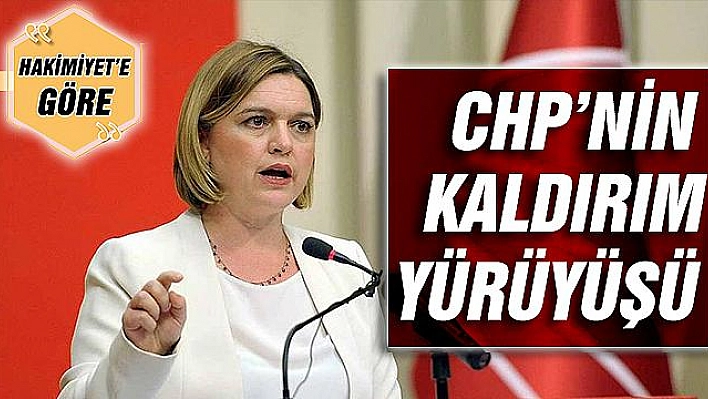 CHP'NİN KALDIRIM YÜRÜYÜŞÜ