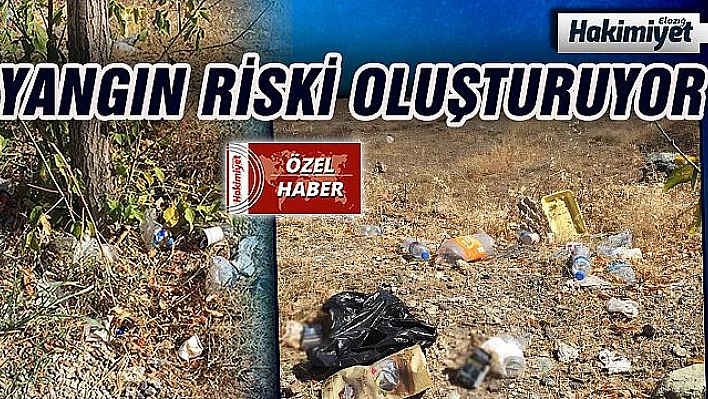 DUYARSIZ VATANDAŞLARIN BIRAKTIĞI ÇÖPLER TEHLİKE SAÇIYOR