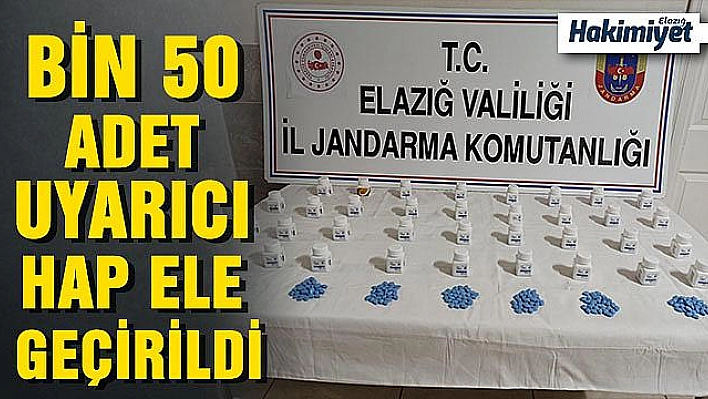 ELAZIĞ'DA JANDARMA EKİPLERİ UYARICI HAP ELE GEÇİRDİ