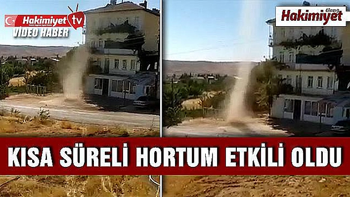 Elazığ'da meydana gelen hortum kameraya yansıdı