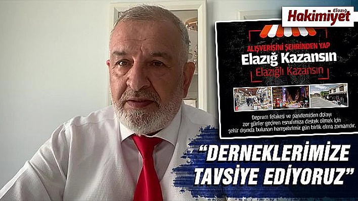 ELAZIĞ'DAKİ ESNAFA DESTEK OLMAK İÇİN ÖNEMLİ BİR KARAR ALINDI