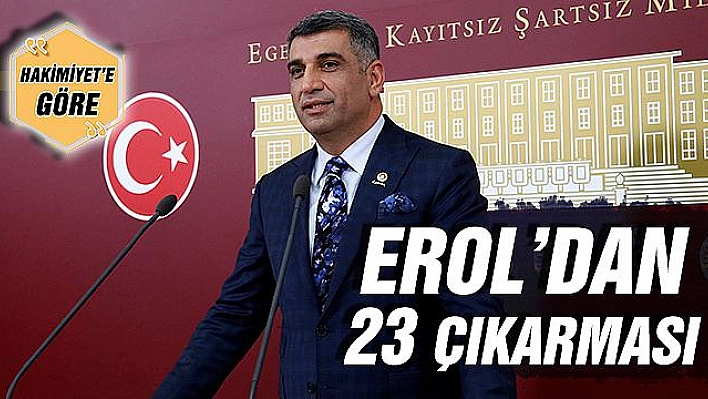 EROL'DAN 23 ÇIKARMASI