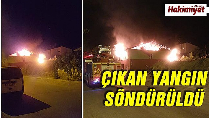 İKİ KATLI EVDE ÇIKAN YANGIN SÖNDÜRÜLDÜ