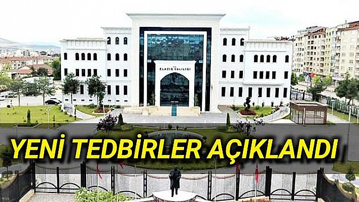 İl Hıfzıssıhha Meclisi'nin Elazığ'da Aldığı Tedbirlerin Ayrıntıları Belli Oldu