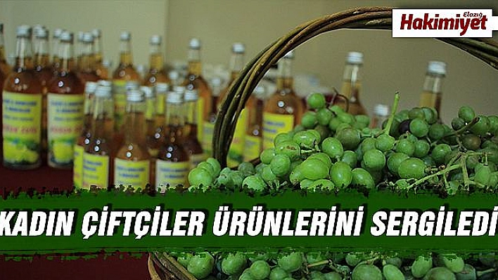  KADIN ÇİFTÇİLER ELDE ETTİKLERİ ÜRÜNLERİNİ SERGİLEDİ