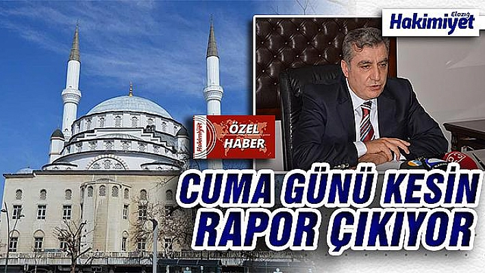 KESİN RAPOR  CUMA GÜNÜ