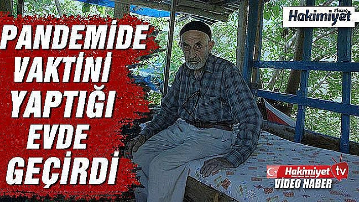 Nusret dede, Covid-19'dan ağaç evi ile korunuyor