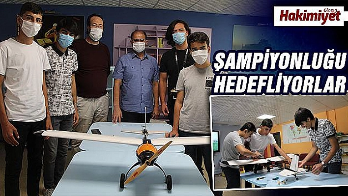 Öğrenciler ürettikleri drone ile birinciliği hedefliyor