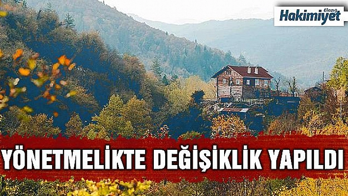 'Orman Köylülerini Kalkındırılmalarının Desteklenmesi Faaliyetlerine' ilişkin yönetmelikte değişiklik