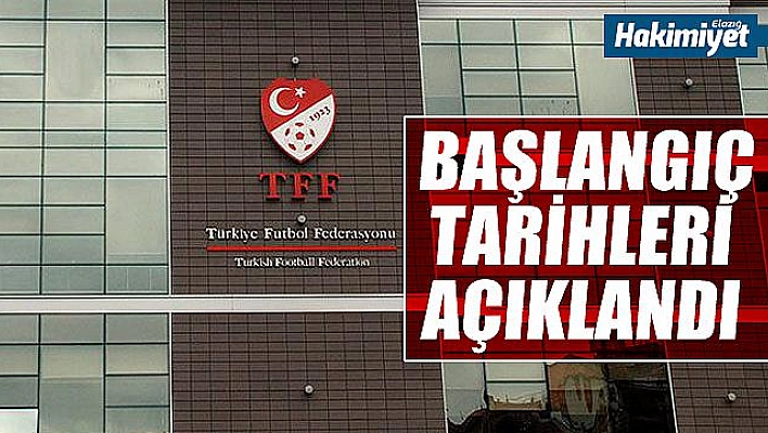 TFF 2 ve 3. Lig 19 Eylül'de başlıyor