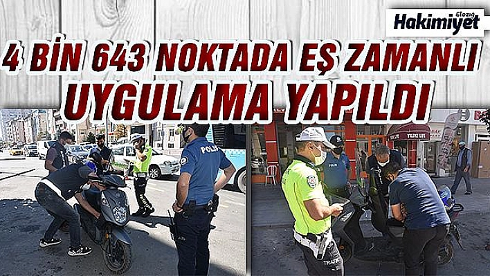 Ülke genelinde 4 bin 643 noktada eş zamanlı motosiklet uygulaması