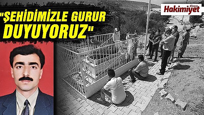 26 yıl önce şehit edilen 6 öğretmenden Elazığlı Rüstem Şen kabri başında anıldı