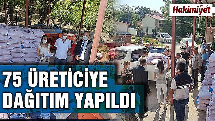 Çiftçilere 26 ton buğday tohumu dağıtıldı