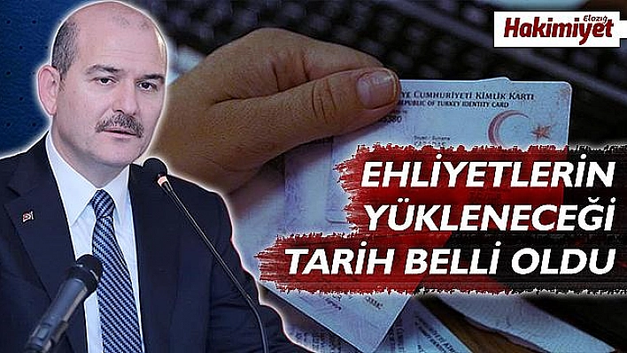 Ehliyetlerin yükleneceği tarih belli oldu