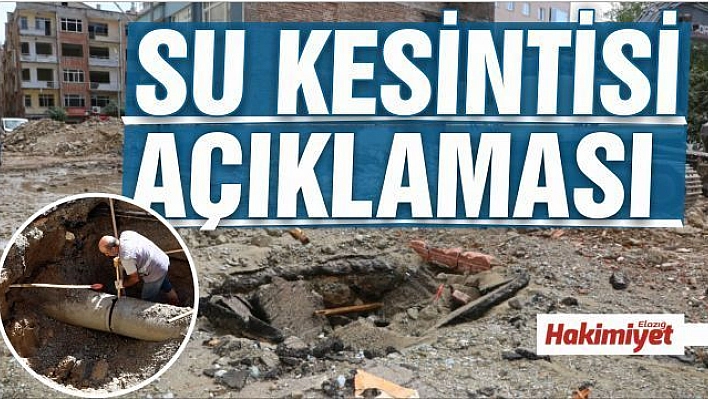 Elazığ Belediyesi'nden Açıklama