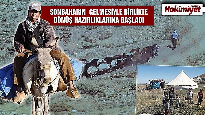 Elazığ'da yaylacılar dönüş hazırlığına başladı