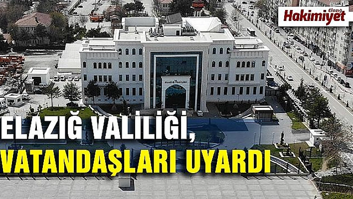  Elazığ Valiliği,entübe cihazı alımı yalanıyla dolandırıcılık yapanlara karşı uyardı