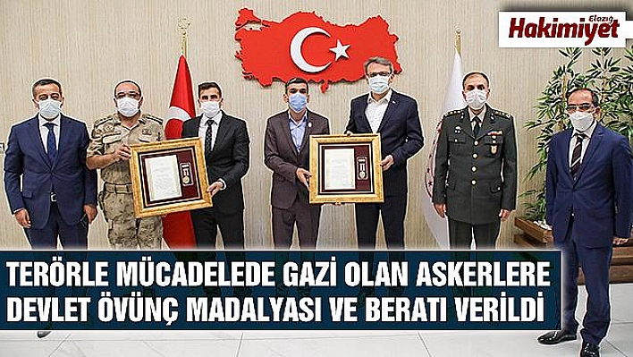 Gazilere Devlet Övünç Madalyası ve Beratı verildi