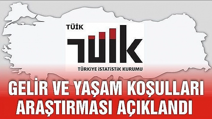 GELİR VE YAŞAM KOŞULLARI ARAŞTIRMASI AÇIKLANDI