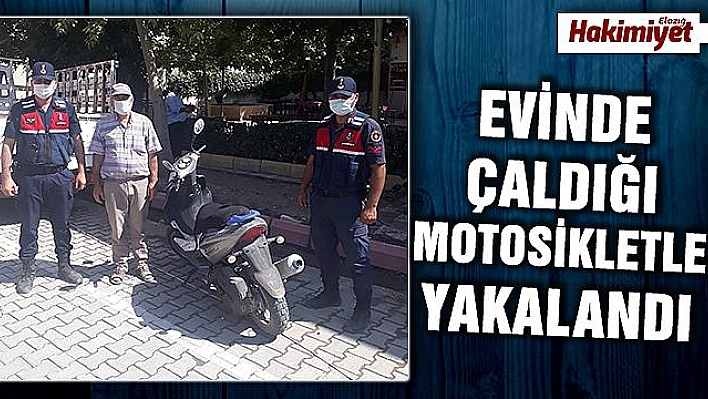 Hırsızlık şüphelisi, çaldığı motosikletle yakalandı