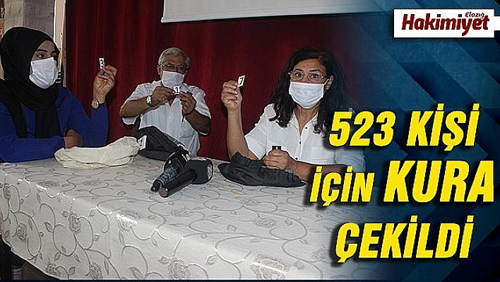  İşe alınacak 523 kişi kura ile belirlendi