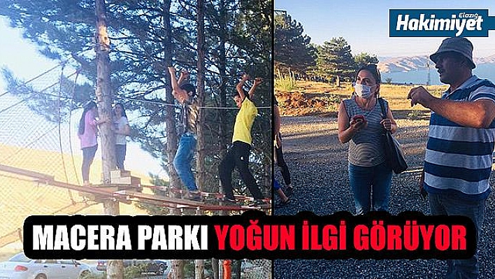 Macera parkı yoğun ilgi görmeye devam ediyor