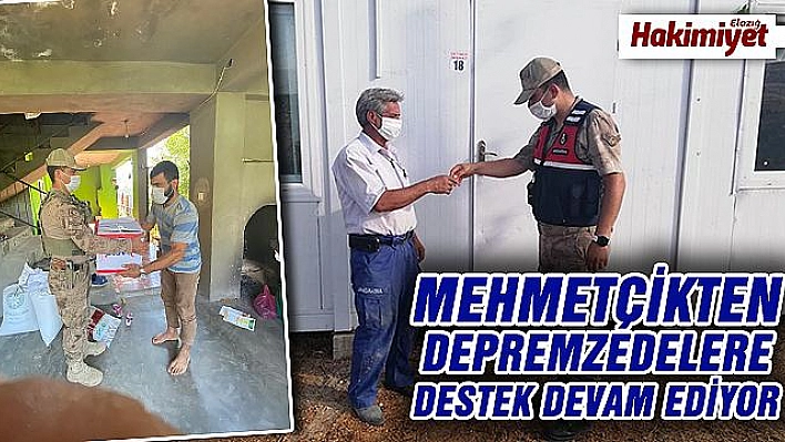 Mehmetçiğin depremzedelere desteği sürüyor