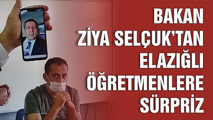 Milli Eğitim Bakanı Elazığlı Öğretmenlerle Görüntülü Konuşma Gerçekleştirdi