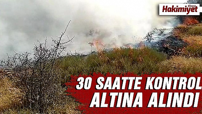 Orman yangını 30 saatte kontrol altına alındı