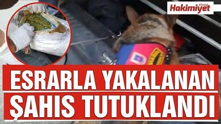 2 kilo 250 gram esrarla yakalanan şüpheli tutuklandı