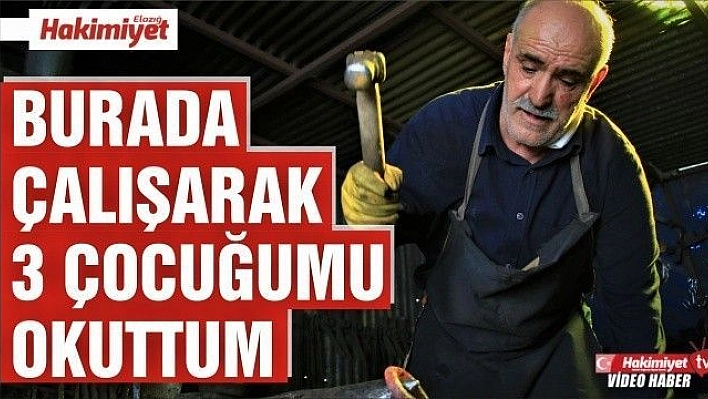 45 yıldır ekmeğini demire şekil vererek kazanıyor