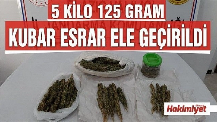 5 kilo esrar ele geçirildi